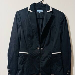 ANTONIO MELANI Black Blazer with White Accents